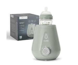Nuvita 1165 | Calienta Biberones Portátil | Calienta Biberones de Viaje | Calienta Biberones para Casa y Coche | Calienta Biberones Rápido | Calienta Leche e Comida para Bebé - Sage Green