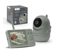 Nuvita 3035 Baby Monitor Video 3.2" - Cámara HD 360° Pan & Tilt, Visión Nocturna, Alcance 300m, Audio Bidireccional, VOX, Sensor de Temperatura