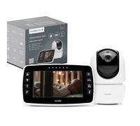Nuvita 3045 Videovoice - Vigilabebés inalámbrico de 360° con cámara direccional teledirigida, Smart VOX, visión Nocturna y Canciones de Cuna