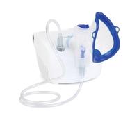Nuvita 5020A | Inhalador Nebulizador Portátil | Aerosol a Pistón | Compatible con Medicamentos Oleosos | 1 Máscara Adultos y 1 Niños | Ultra Silencioso | Para Niños y Adultos | Diseño Italiano