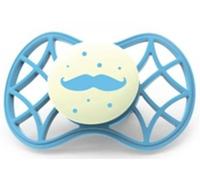 Nuvita Chupete Reflectante Tetina Anatómica +6m Bigote Azul