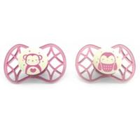 Nuvita Chupetes Reflectantes Tetina Anatómica +6m Rosa 2 uds