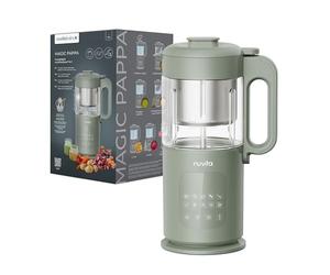 Nuvita Magic Pappa 7-en-1 Procesador de Alimentos para Bebés - Cocina al Vapor, Mezcla, Pica, Prepara Purés, Sopas, Batidos y Comida Homogeneizada con Función de Autolimpieza, Nuvita Chef App