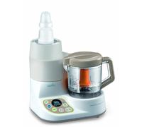 Nuvita NU-PPFP0001 Pappasana Vapor Combo 2 en 1 Mini Robot de Cocina, Cocedor al Vapor y Calentador de biberones