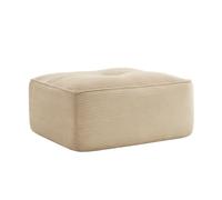 NuvlaGu Cordelia Otomana Sofá de Cordón Beige Sin Huesos Modular Sofá en Forma L/U para Salón Sofá Relax Confort en Nube, Tejido de Cordón Apto para Mascotas, Antideslizante