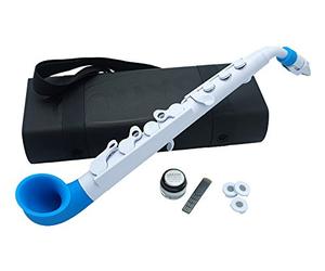 Nuvo Instrumental JWBL jSax Saxofón blanco con guarnecido azul