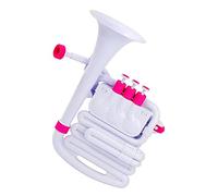 Nuvo jHorn en blanco con ribete rosa