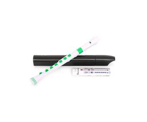 Nuvo N320RDWGN Grabadora Plus con borde verde, blanco
