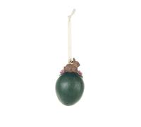 Nuvole di Stoffa Huevos de Pascua decorativos de resina "Dorothy", Shabby Chic H8 cm 3 variantes (1ud) CONIGLIO