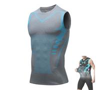 Nuvraa V2 - Chaleco de compresión de secado rápido, moldeador iónico, camiseta sin mangas para hombre, f, XL
