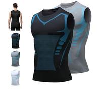 Nuvraa V2 Compression Vest, 2025 New EvolvOff V Men Shaper Shirt,Feel The Power of Confidence, Energy & Strength (2-Pcs-C, 2XL)
