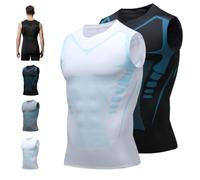 Nuvraa V2 Compression Vest, 2025 New EvolvOff V Men Shaper Shirt,Feel The Power of Confidence, Energy & Strength (2-Pcs-A, XL)