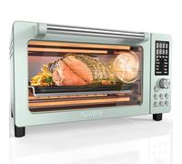 Nuwave Bravo Pro Smart Air Fryer Toaster Oven Combo, Airfryer Convection Oven Countertop, 12-in-1 Functions with Quicker & Even Crisp Technology, 1800W, 50-450°F, PFAS-Free, 21QT, Mint