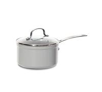 Nuwave Cacerola 1,9L en cerámica antiadherente azul Duralon, sin PFAS, compatible con inducción, apta para lavavajillas y horno, asas Stay Cool, resistente a los arañazos con infusión de diamante