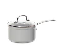 Nuwave Cacerola 2,8L en cerámica antiadherente azul Duralon, sin PFAS, compatible con inducción, apta para lavavajillas y horno, asas Stay Cool, resistente a los arañazos con infusión de diamante