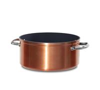 Nuwave Olla 4,7L en Cerámica Antiadherente Duralon Blue en Cobre Rústico, sin PFAS, Compatible con Inducción, Apta para Lavavajillas y Horno, Asas Stay Cool, Resistente a los Arañazos