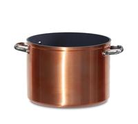 Nuwave Olla 7,6 L en cerámica antiadherente azul Duralon, libre de PFAS, compatible con inducción, apto para lavavajillas y horno, asas Stay Cool y resistente a los arañazos