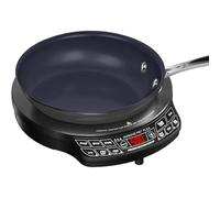 Nuwave PIC Flex - Placa de inducción compacta, portátil, potente con sartén antiadherente Duralon de cerámica saludable de 9 pulgadas