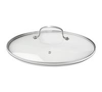 Nuwave Tapa de vidrio templado ventilada de 12 pulgadas, apta para horno hasta 350 F, apta para lavavajillas, resistente a roturas, fácil de limpiar, mango y borde de acero inoxidable, compatible con