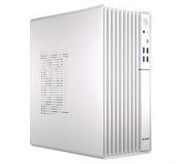 Nuwo Quartz QH300 | Caja de PC Compacta Micro-ATX Sin Fuente de Alimentación | Compatible con MicroATX y Mini-ITX | Enfriamiento de Malla Frontal | USB 3.0 y Type-C, Blanco
