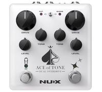 NUX ACE of Tone Dual Overdrive Pedal apilado con Tubeman MKII y Morning Star