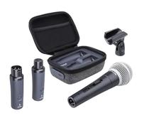 NUX B-3RC - Sistema inalámbrico de micrófono con funda de carga, paquete de micrófono, calidad de audio de 2.4 GHz, 24 bits/44.1 kHz,
