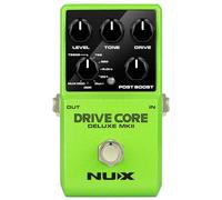 NUX Drive Core Deluxe MKII Overdrive Pedal - 8 modos analógicos True Bypass, Post Boost, Stompbox compacto - Para guitarra eléctrica, amplificador de tubo, FX Loop, Pedalera, Boss, JHS, unidad