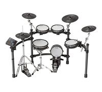 NUX Kit de batería digital DM-8, sensación acústica auténtica, reproducción expresiva realista, sistema de rack robusto
