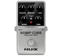 NUX | Komp Core Deluxe MKII - Pedal compresor de guitarra analógica con controles de sostenimiento, clip y mezcla - True Bypass, interruptor de ataque, FX compacto para guitarra eléctrica, blues, rock