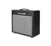 Nux Mighty 20 BT amplificador portátil, amplificador de guitarra (20 vatios de salida, 4 canales, 9 efectos diferentes, conector auxiliar de 3,5 mm, altavoz de 8 pulgadas, bluethooth), Negro.