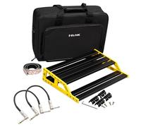 Nux NPB-L Bumblebee - Pedales para dispositivos de efectos (tamaño L, incluye 2 cables de conexión keepdrum)