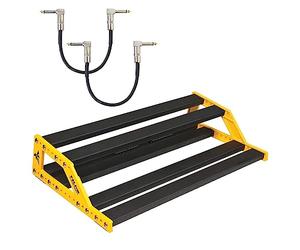 Nux NPB-M Bumblebee - Pedales de dos etapas para dispositivos de efectos + 2 cables de conexión keepdrum