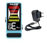 Nux NTU-3 MKII Flow Tune - Afinador con fuente de alimentación Keepdrum de 9 V, color azul