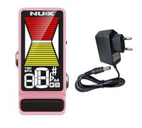 Nux NTU-3 MKII Flow Tune Pink - Afinador con fuente de alimentación keepdrum de 9 V, color rosa