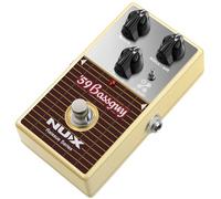 NUX Pedal de sobremarcha 59 Bassguy | Pedal Overdrive de guitarra con sonido de amplificador de tubo de tweed vintage | Auténtico tono de 1959, impulso y distorsión | Pedal de efectos de guitarra