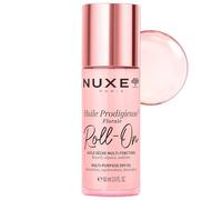 Nuxe Huile Prodigieuse Florale Roll-On - Aceite seco multiusos para rostro y cuerpo, 7 aceites botánicos, hidratante, brillo satinado, aroma floral, fórmula vegana