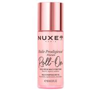 Nuxe Huile Prodigieuse Florale Roll-On - Aceite seco multiusos para rostro y cuerpo, 7 aceites botánicos, hidratante, brillo satinado, aroma floral, fórmula vegana