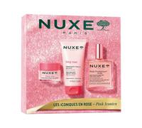 Nuxe Cofre Los Icónicos en Rosa Floral Aceite Prodigieuse + Agua Micelar + Bálsamo Labios