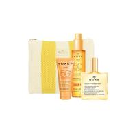 NUXE SUN ACEITE BRONCEADOR ROSTRO Y CUERPO SPF50 ESTUCHE 4 pz