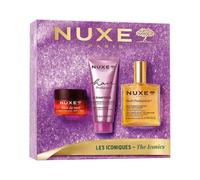 NUXE Estuche Los Icónicos – Bálsamo Rêve de Miel 15 ml, Huile Prodigieuse 50 ml, Champú 30 ml