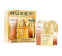 Nuxe Prodigieux Collection - Juego de regalo | Huile Prodigieuse - Aceite seco 100 ml, Prodigieux Le Parfum 15 ml y aceite de ducha de 100 ml con embrague dorado