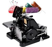 Nuxyyds Máquina De Coser Overlock, Máquinas Remalladora con Capacidad De 3 Puntadas, Longitud De Puntada Ajustable, Ancho De Overlock: 3,0-4,0 Mm, 3000 Puntadas/Min, para Dobladillo Y Costura Black