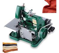 Nuxyyds Máquina De Coser Overlocker, Remalladora Y Máquinas Overlock De 250 W con Capacidad De 3 Puntadas, Ancho De Overlock De 3,0 a 5,0 Mm, Pequeña Herramienta De Mano para Coser En El Hogar Green