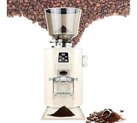 Nuxyyds Molinillo De Café Eléctrico, Molinillo Comercial De Muelas Planas con 9 Niveles De Molienda Precisos para Prensa Francesa, Café De Filtro Y Espresso, para Un Café Molido White