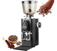 Nuxyyds Molinillo De Café Profesional: Molinillo De Café Expreso De Muelas Planas De 64 Mm, Tolva De 1 LB. Modo De Dosificación Dual, 9 Niveles De Molienda Ajustables con Portafiltro Black