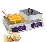 Nuxyyds Panquequera Comercial, Dorayakis De Encimera con Control De Tiempo Y Temperatura, Ideal para Soufflés, Panqueques Y Muffins Esponjosos Doublehead