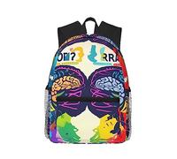 NUYFVG Magic Witch Witchcraft - Mochila informal con estampado bohemio, mochila para laptop, bolsa de viaje ligera para hombres y mujeres, Ventaja del cerebro izquierdo y derecho, Talla única