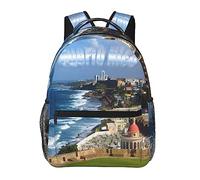 NUYFVG Mochila de bandera de Puerto Rico con correa ajustable para el hombro, mochila casual ligera para adultos, Bandera-7, Talla única