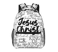 NUYFVG Mochilas cristianas con cruz de Jesús para laptop, bolsa para computadora, senderismo, viajes, mochila para mujeres y hombres, Jesús-10, Talla única