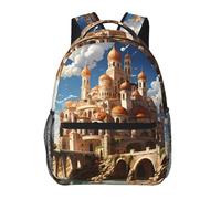 NUYFVG Mochilas de anime Castle Sky para senderismo, mochilas modernas para la escuela, mochilas ligeras e informales para portátiles, todas resistentes al agua., Como se muestra en la imagen, Talla